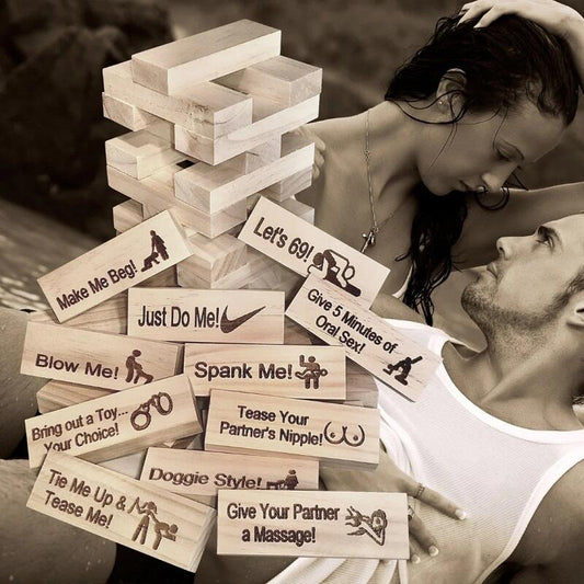 Adult Block Tower Couple Game